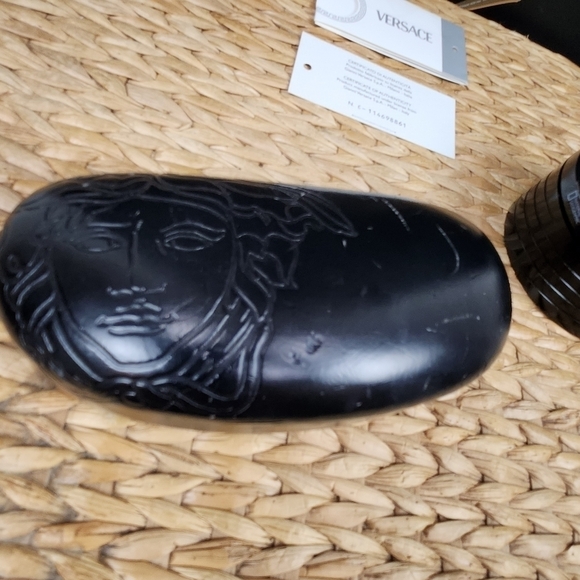 VINTAGE 2004 Versace Gold Sunglasses with Original Case - Picture 6 of 11